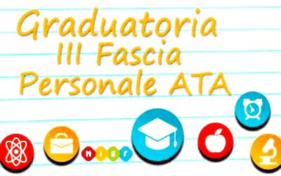 Pubblicazione Graduatorie d’Istituto Definitive di III Fascia Ata triennio a.s. 2024/2027